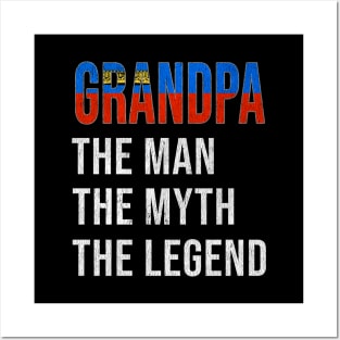 Grand Father Liechtensteiner Grandpa The Man The Myth The Legend - Gift for Liechtensteiner Dad With Roots From  Liechtenstein Posters and Art